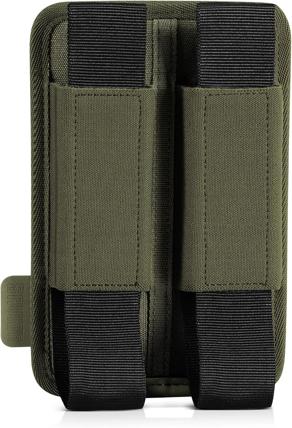 Savior Equipment Tactical Double Pistol Extended Open-Top Mag Pouch Holder Handgun Magazine Storage, Elastic Band to Hold Tight, Hook-Backed Panel