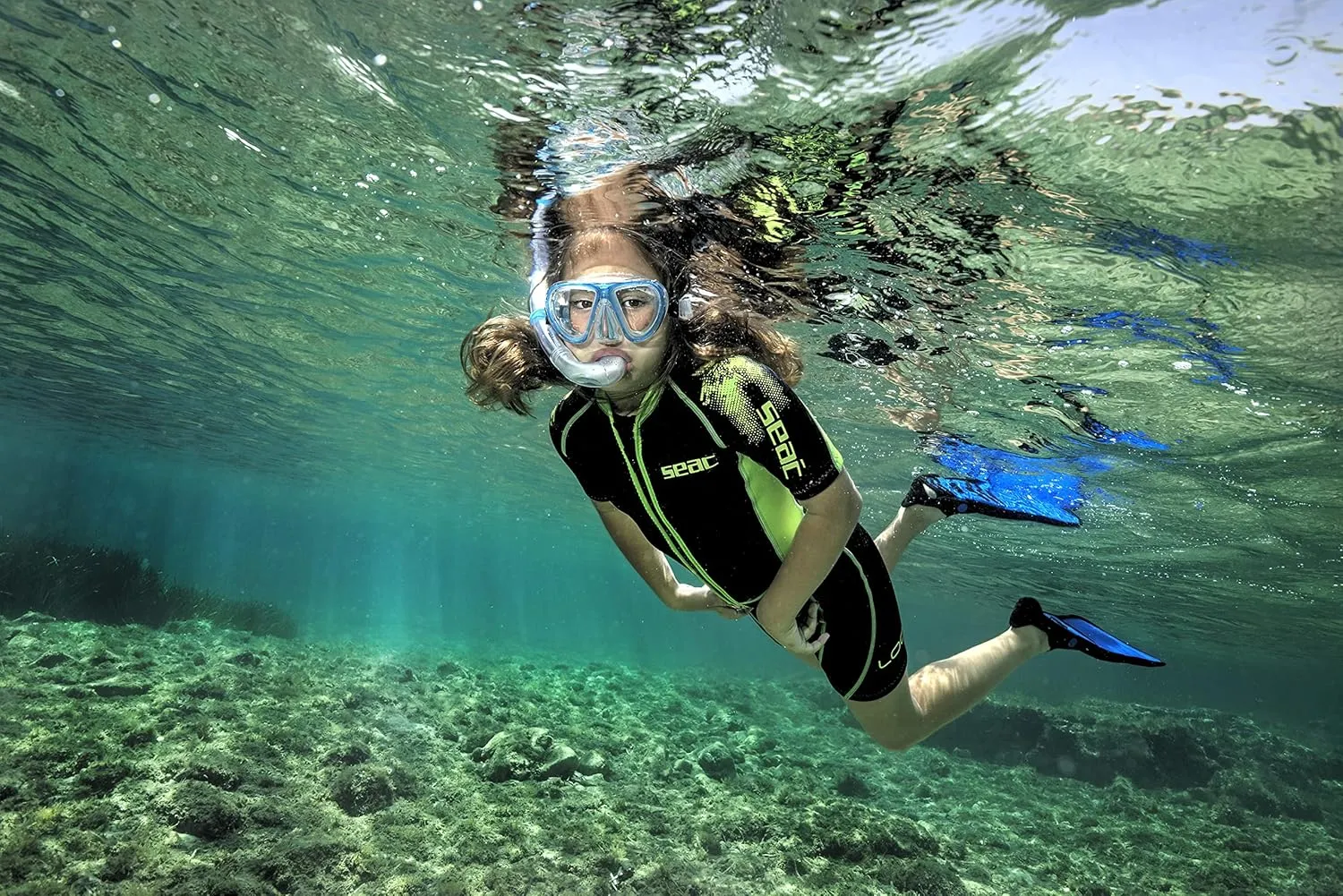 Seac Look Kid, Short Wetsuit for Snorkelling, Diving and Water Activities for Kids, 2.5 mm Neoprene