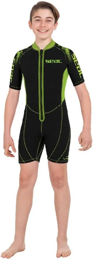 Seac Look Kid, Short Wetsuit for Snorkelling, Diving and Water Activities for Kids, 2.5 mm Neoprene