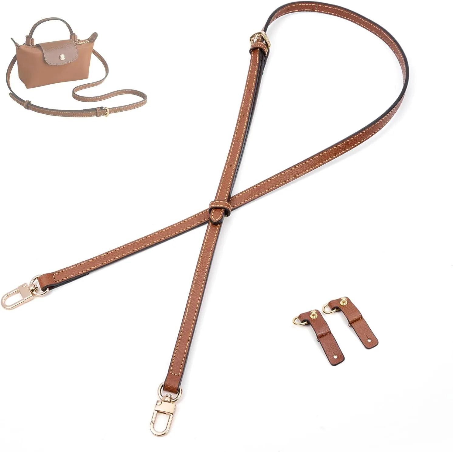 SENTEN Purse Straps Replacement for Longchamp Bag Women