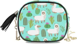 senya Crossbody Purse Small Crossbody Bags Shoulder Handbags Sleep Green Cactus for Women