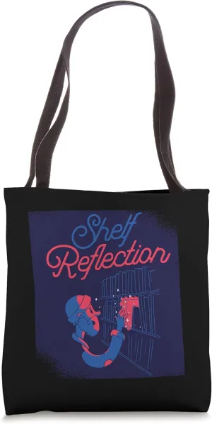 Shelf reflection - enchanted librarian Tote Bag