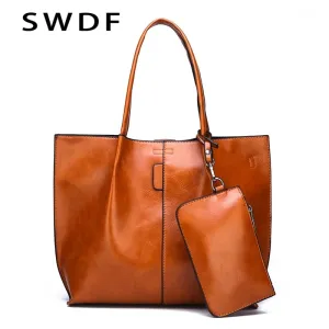Shoulder Composite Bags Purse Women Leather 2 Women For Solid Door-to-door delivery Clutch Handbags Wallet Customizable options Bag Fashion Luxury Ladies Bags Sets Color