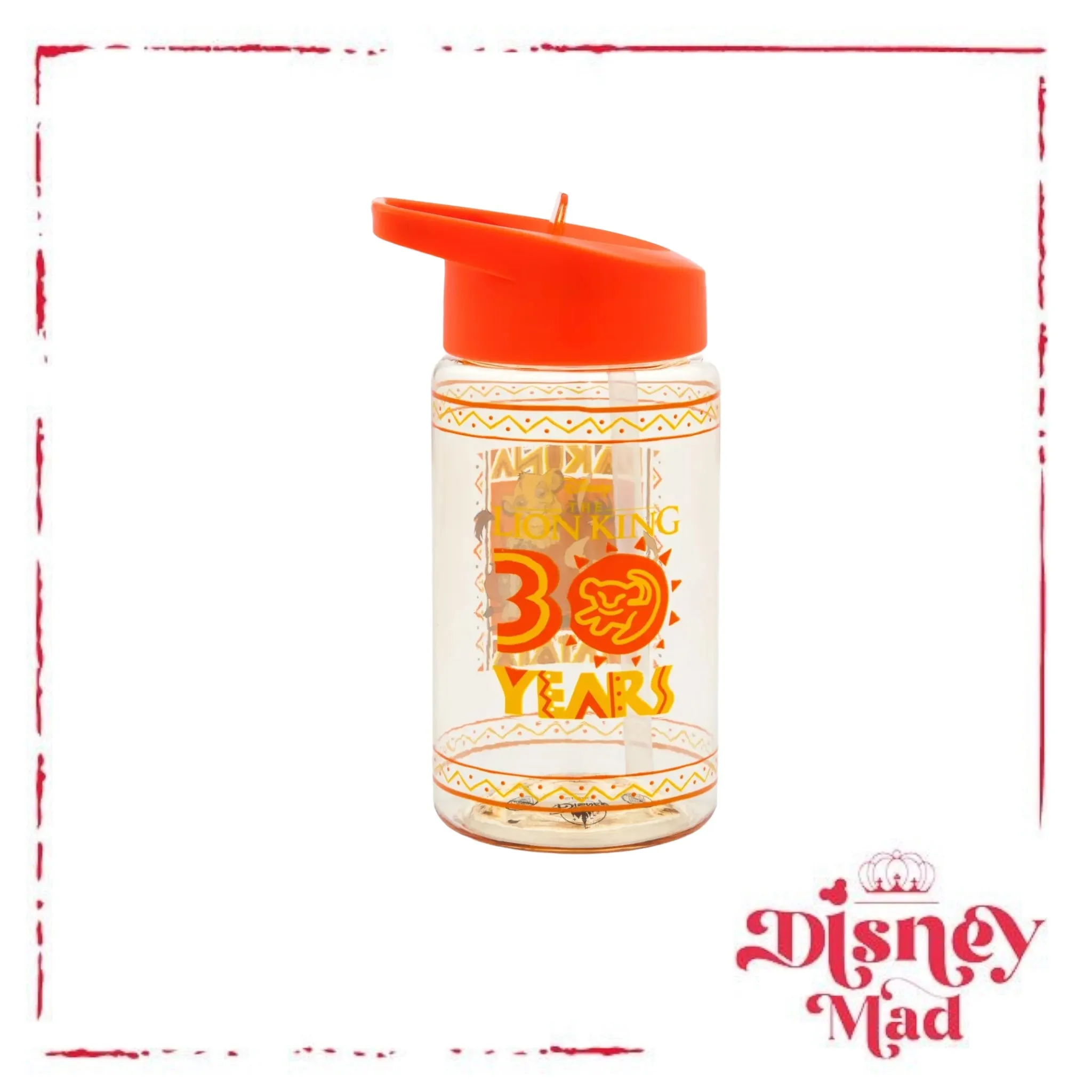 Simba Water Bottle With Soft Toy Crossbody Carrier For Kids, The Lion King 30th Anniversary - Disney Parks