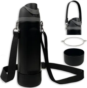 SITKOL Silicone Boot Set for Owala Water Bottle - 32 oz, Fits Owala Tumbler & FreeSip, Non-Slip Sleeve, Shoulder & Handle Strap, Perfect for Sports, Travel & Hiking