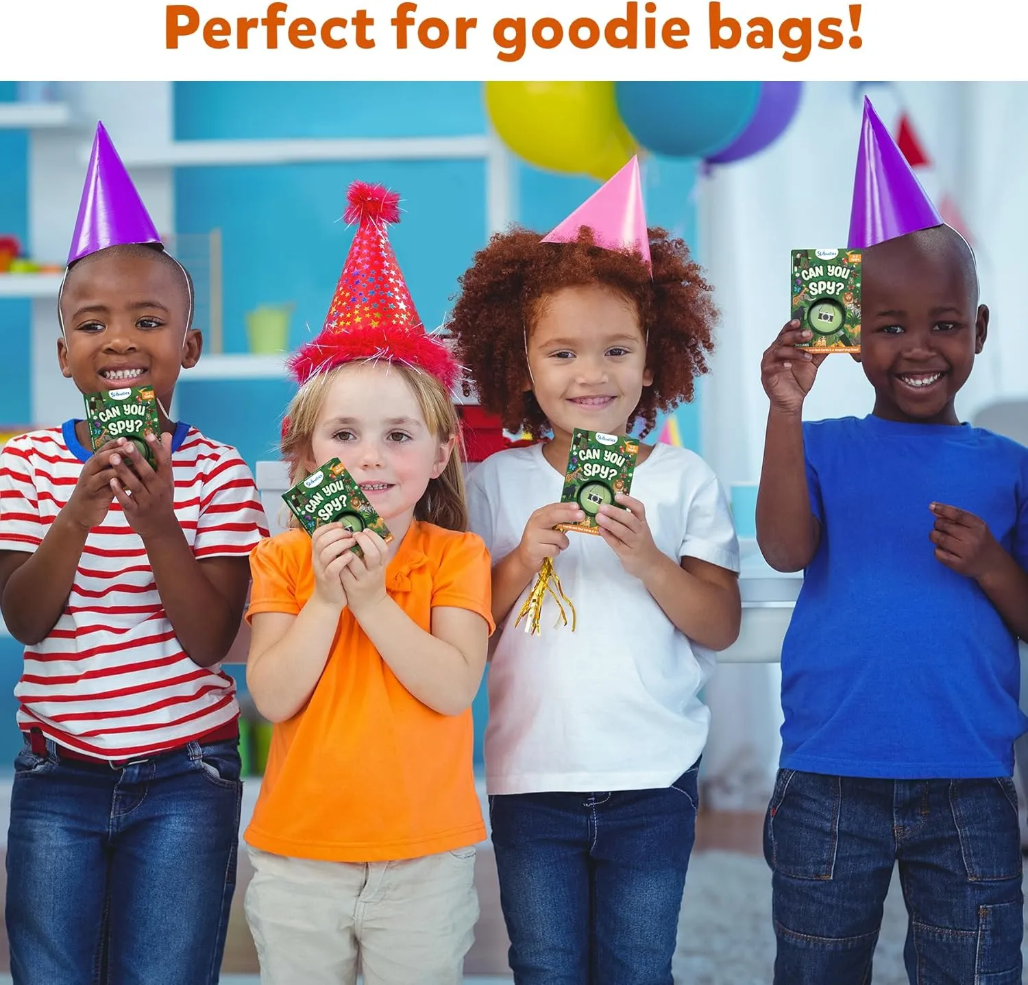 Skillmatics Party Favors (Pack of 15) - Can You Spy Animals Card Set, Search & Find Game for Kids, Goodie Bag Toy & Educational Gift for Girls & Boys Ages 4, 5, 6, 7
