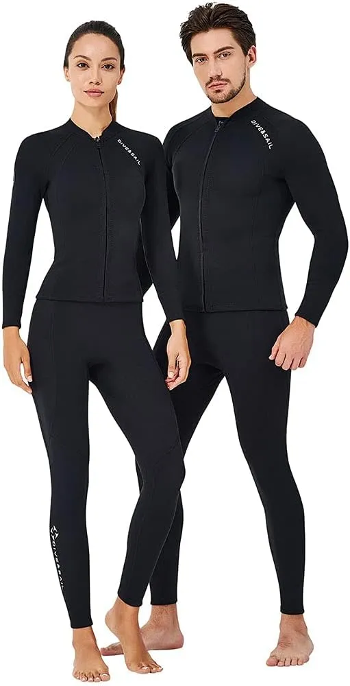 Skyone Wetsuit Pants for Women & Men - Neoprene Leggings, 3MM Swim Tights - Black, Long, Warm, for Surfing, Snorkeling, Boating & Kayaking