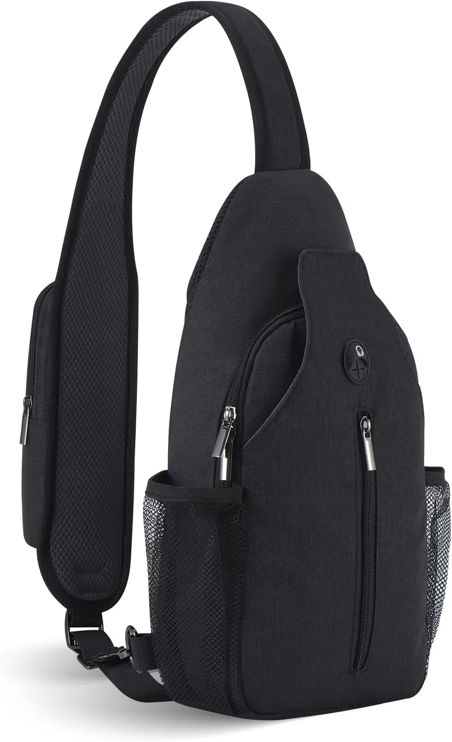 Sling Backpack, Crossbody Bag Large Sling Bag RFID with Water Bottle Holder Phone Holder Travelling Hiking Daypack