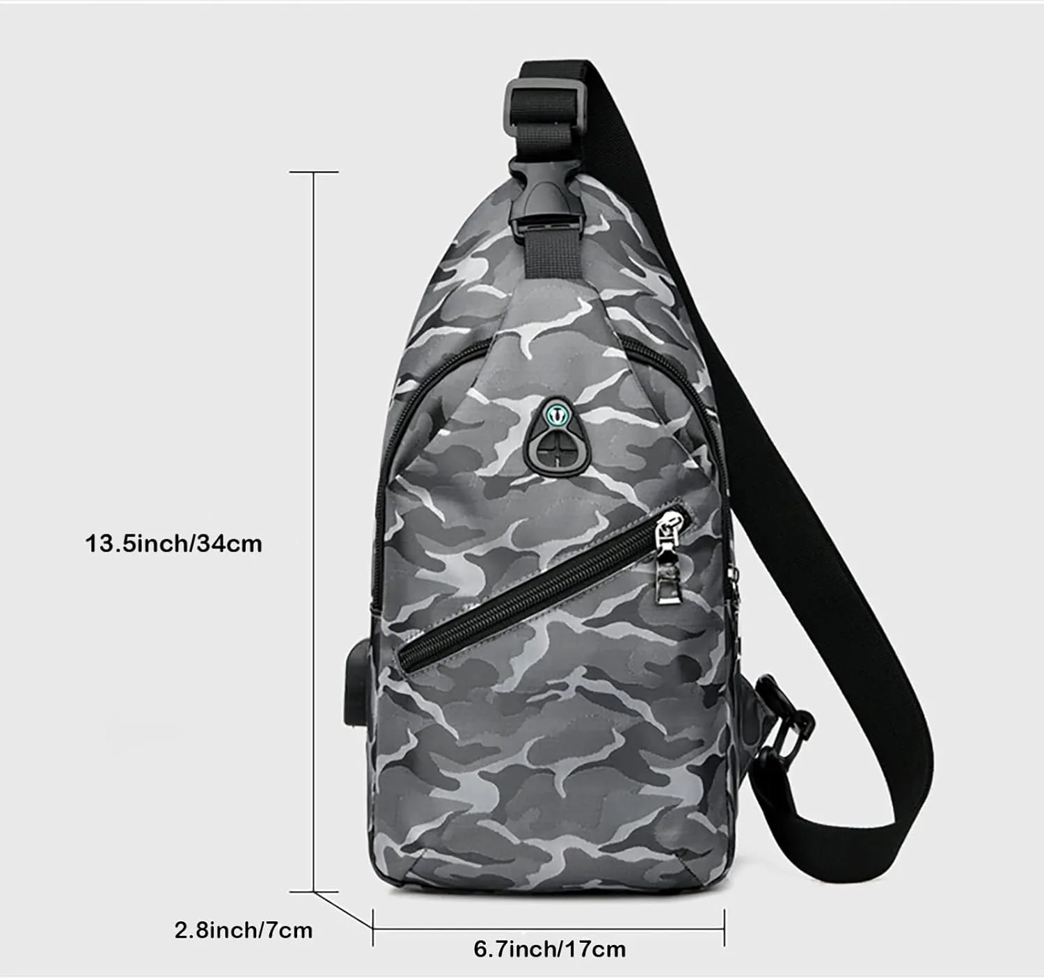 Sling Bag for Men Chest Bags Crossbody Backpack Shoulder Bag for Women Travel Hiking Daypack