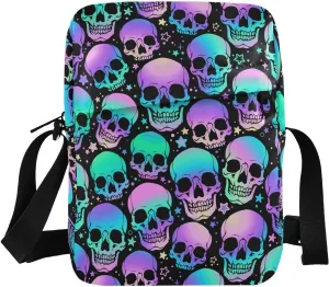 Small Crossbody Bag for Men Women Mini Messenger Bag Shoulder Handbag With Adjustable Straps