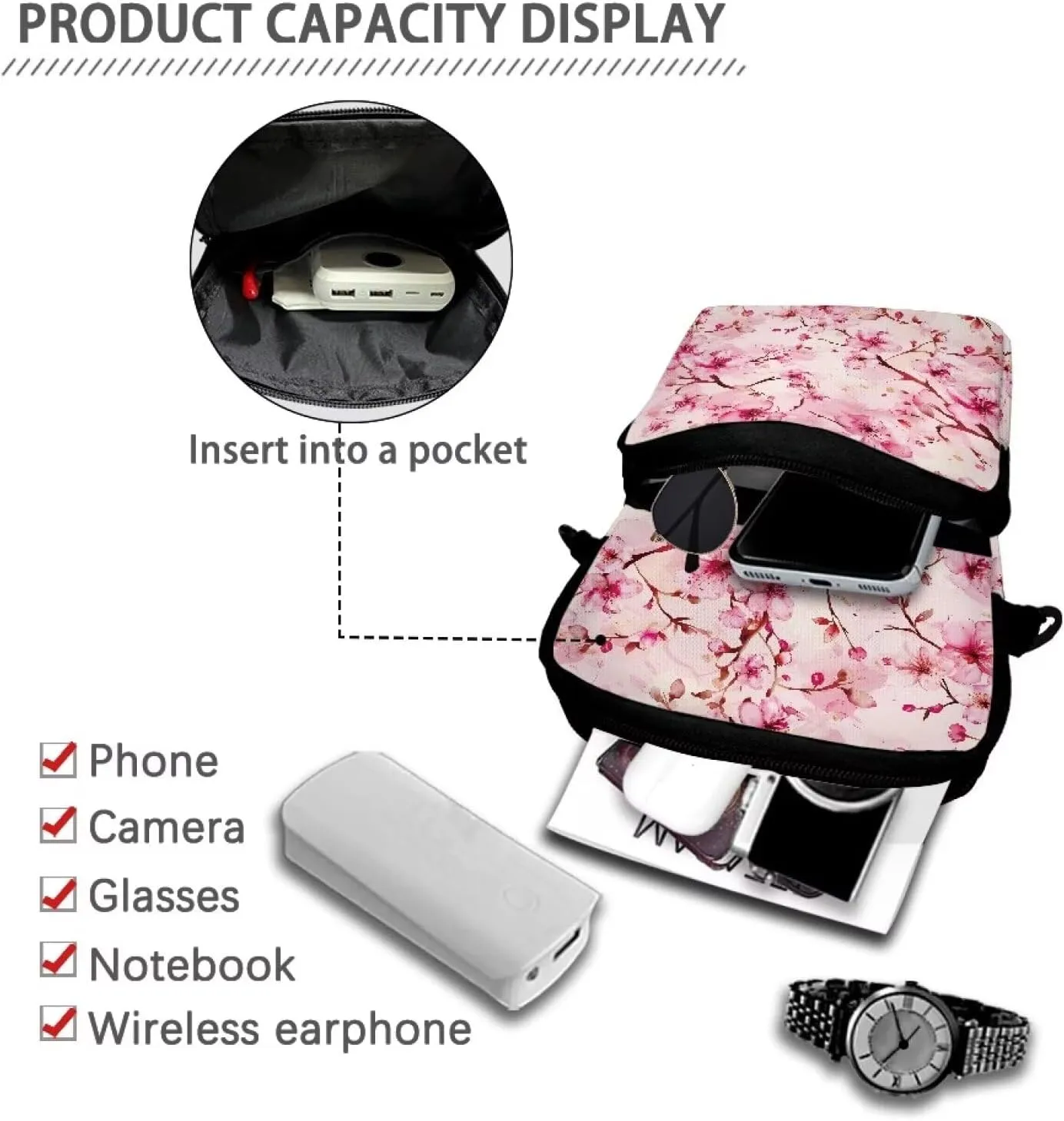 Small Crossbody Bags for Women Men Small Messenger Bag Purses Fanny Pack Wallet Bag Coin Purse Backpack Handbag