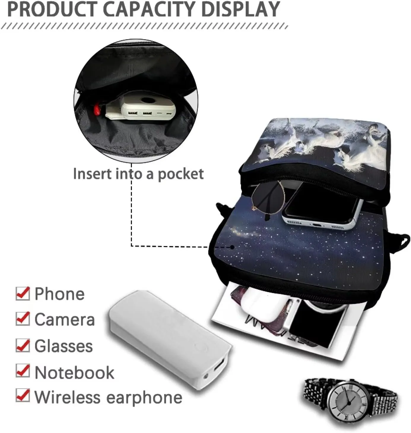 Small Crossbody Bags for Women Travel Zipper Cell Phone Bag with Strap