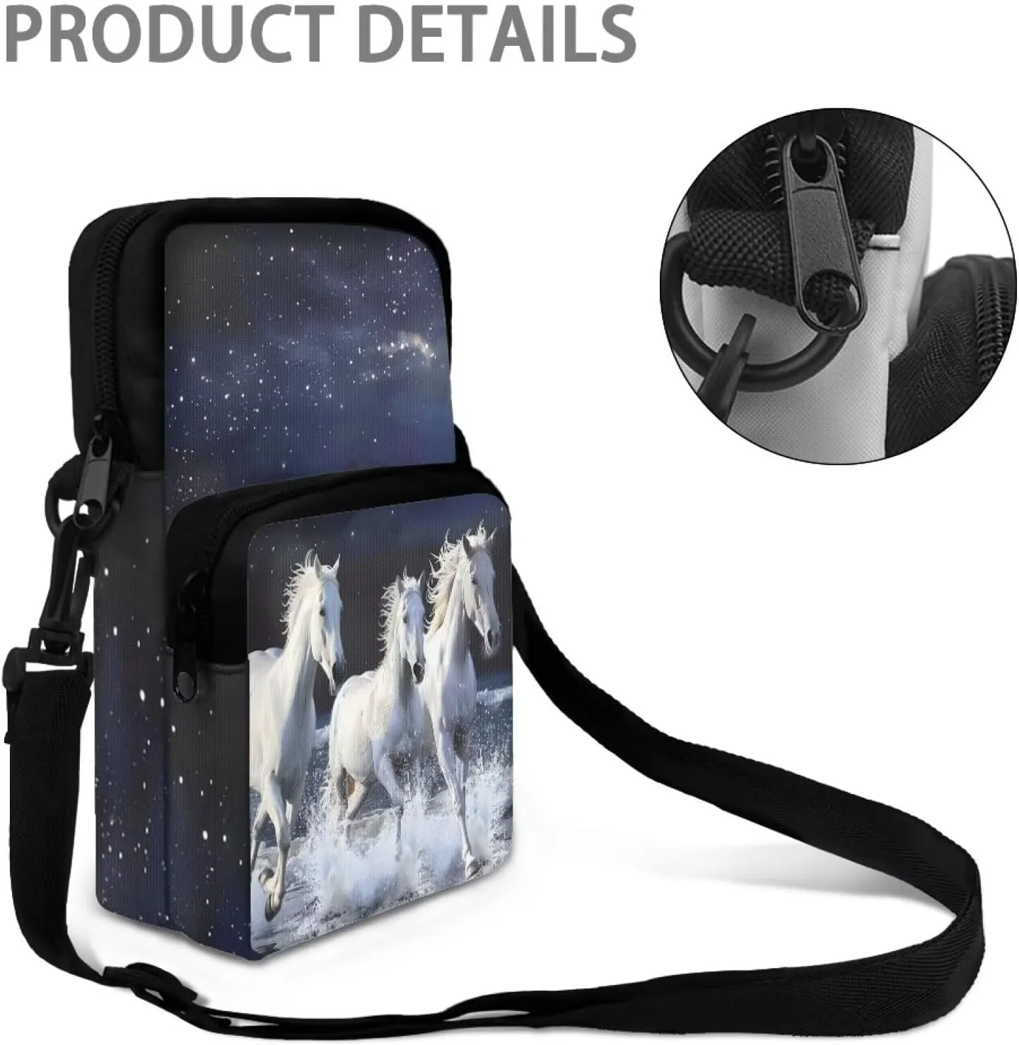 Small Crossbody Bags for Women Travel Zipper Cell Phone Bag with Strap