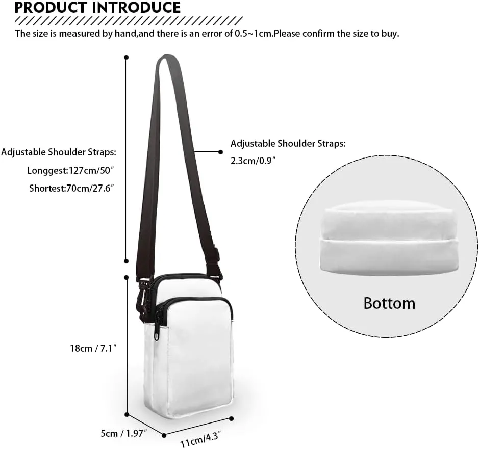 Small Crossbody Bags for Women Travel Zipper Cell Phone Bag with Strap