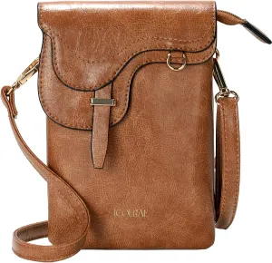 Small Crossbody Bags For Women Trendy Vegan Leather Cell Phone Purse Crossbody Adjustable Strap Handbags