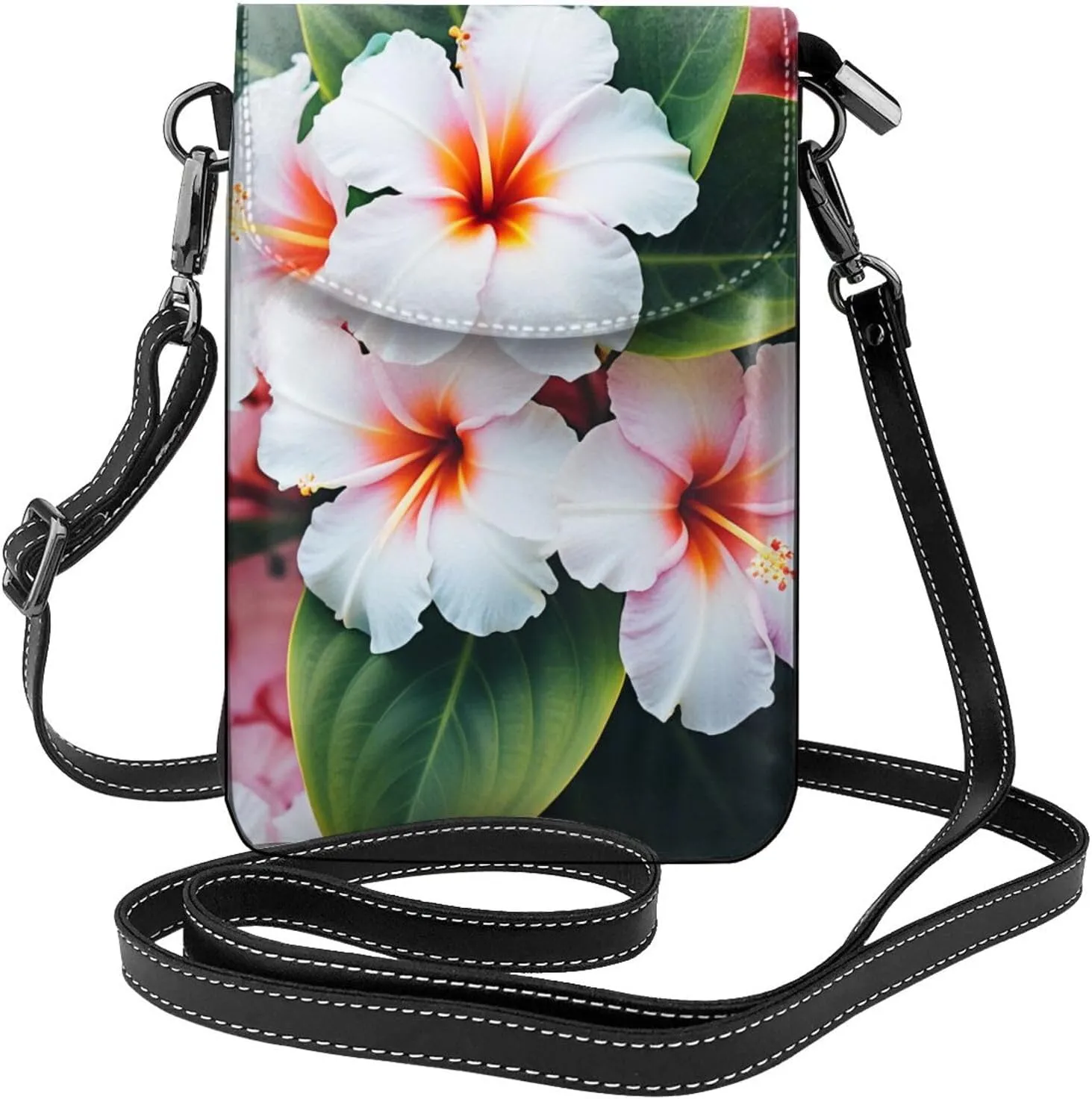 Small Crossbody Bags for Women,Leather Shoulder Bag for Cell Phone Purse with Strap and Lover Dog Paw Printed