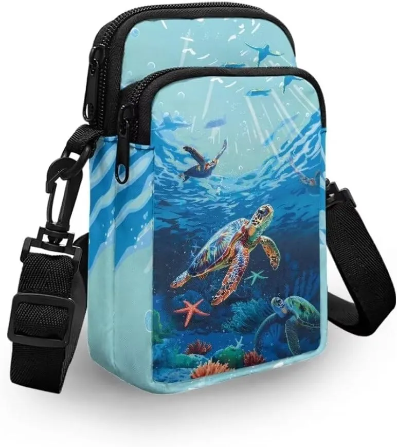 Small Crossbody Cell Phone Purse, Lightweight Mini Messenger Shoulder Handbag Wallet with Adjustable Strap