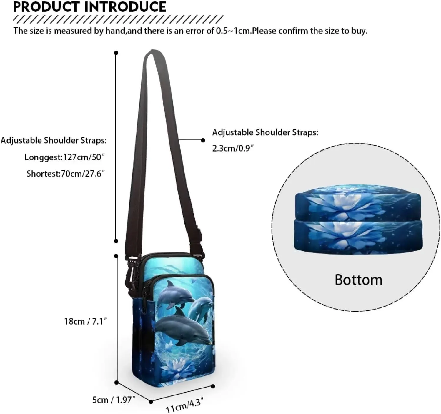 Small Crossbody Phone Bag for Women Cell Phone Purse Wallet Cute Shoulder Bag