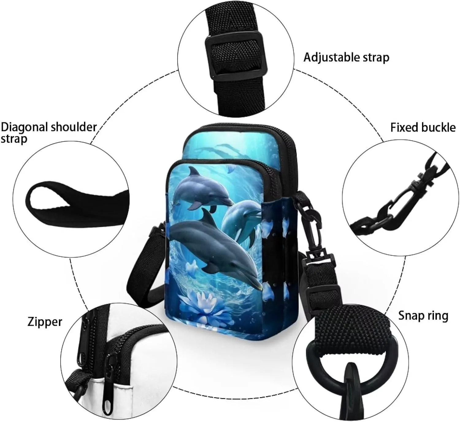 Small Crossbody Phone Bag for Women Cell Phone Purse Wallet Cute Shoulder Bag