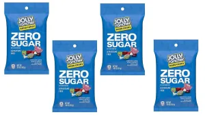 Smiling Sweets Zero Sugar Jolly Rancher, Sugar Free and Aspartame Free Candy, Delicious Fruit Flavors that Everyone will Enjoy, Sweet Treats to Share with Friends and Family (Pack of 4)