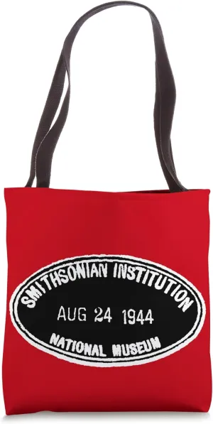 Smithsonian Institution Library 1944 Book Stamp Tote Bag
