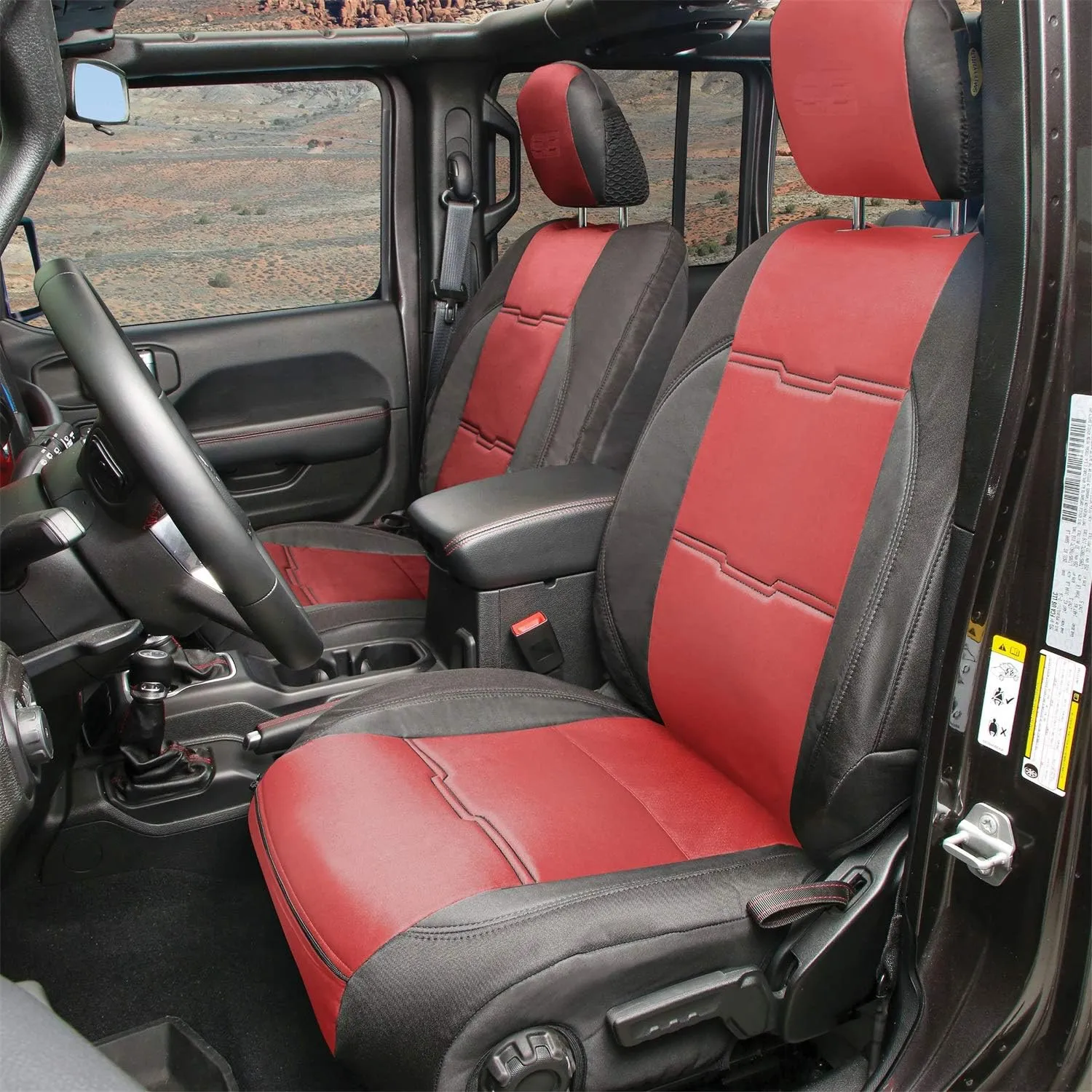 SmittyBilt JL 4DR FRONT/REAR RED - SB577130