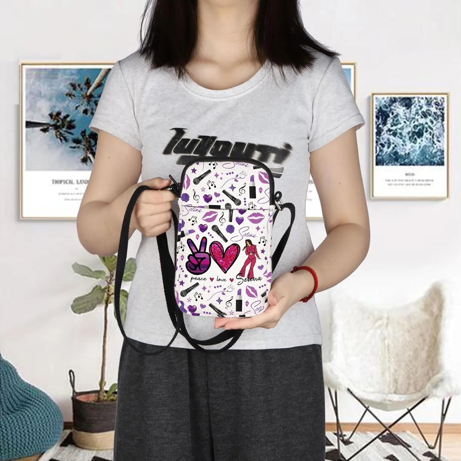 Song Crossbody Bag Singer Song Gift Singer Fan Gift Singer Inspired Crossbody Mini Bag Music Gift