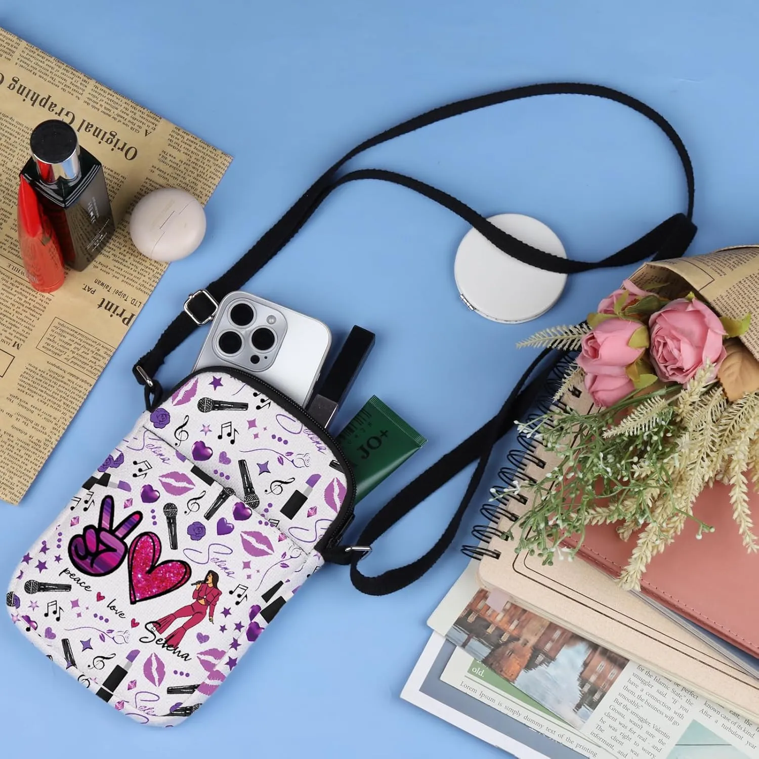 Song Crossbody Bag Singer Song Gift Singer Fan Gift Singer Inspired Crossbody Mini Bag Music Gift