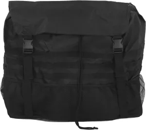 Spare Tire Trash Bag, Multifunctional Portable Storage Bag, Large Capacity Oxford Cloth Wears Resistant Adjustment Buckles Heavy Duty Car Storage Bag for Outdoor Travel(Black)