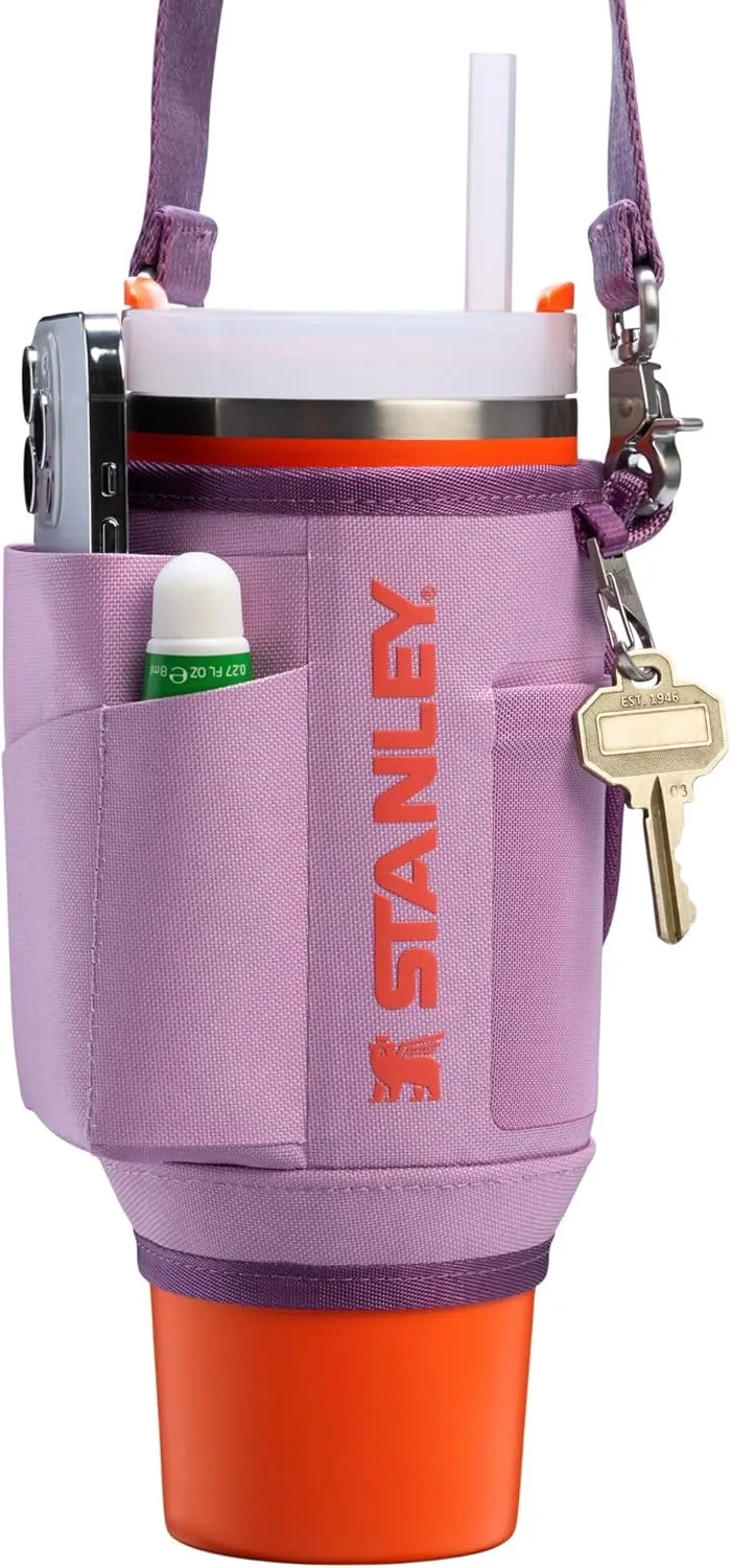 Stanley All Day Quencher Carry All for 40 oz Tumbler with Handle | Crossbody Bag with Phone Holder Pocket, Card Sleeve & Detachable Strap | Water Bottle Carrier Bag | BPA-Free |