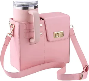 Stanley Bag Stanley Cup Purse Stanley Cup Holder Outdoor Crossbody Water Bottle Bag with Strap, for Stanley Cup