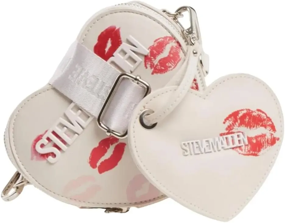 Steve Madden Rosi Heart Crossbody (Chalk/Valentines Kisses)