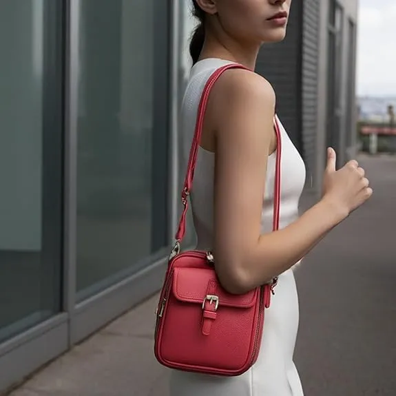 Successivei Urvashi crossbody bag, Zealburst Crossbody Leather Bag,Submarinen Crossbody Leather Bag with Card Slots