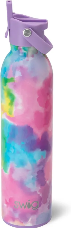Swig Life 26oz Insulated Water Bottle, Travel Water Bottle with Straw and Lid, Cup Holder Friendly, Stainless Steel (Cloud Nine)