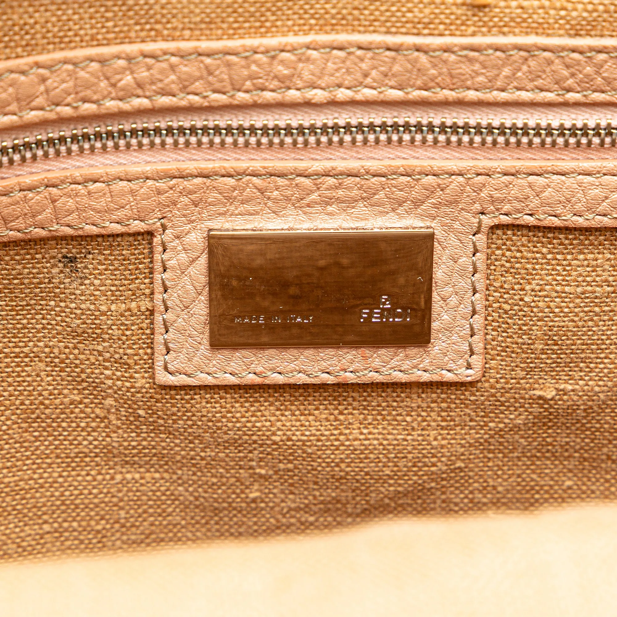 Tan Fendi Selleria Zucca Canvas Crossbody