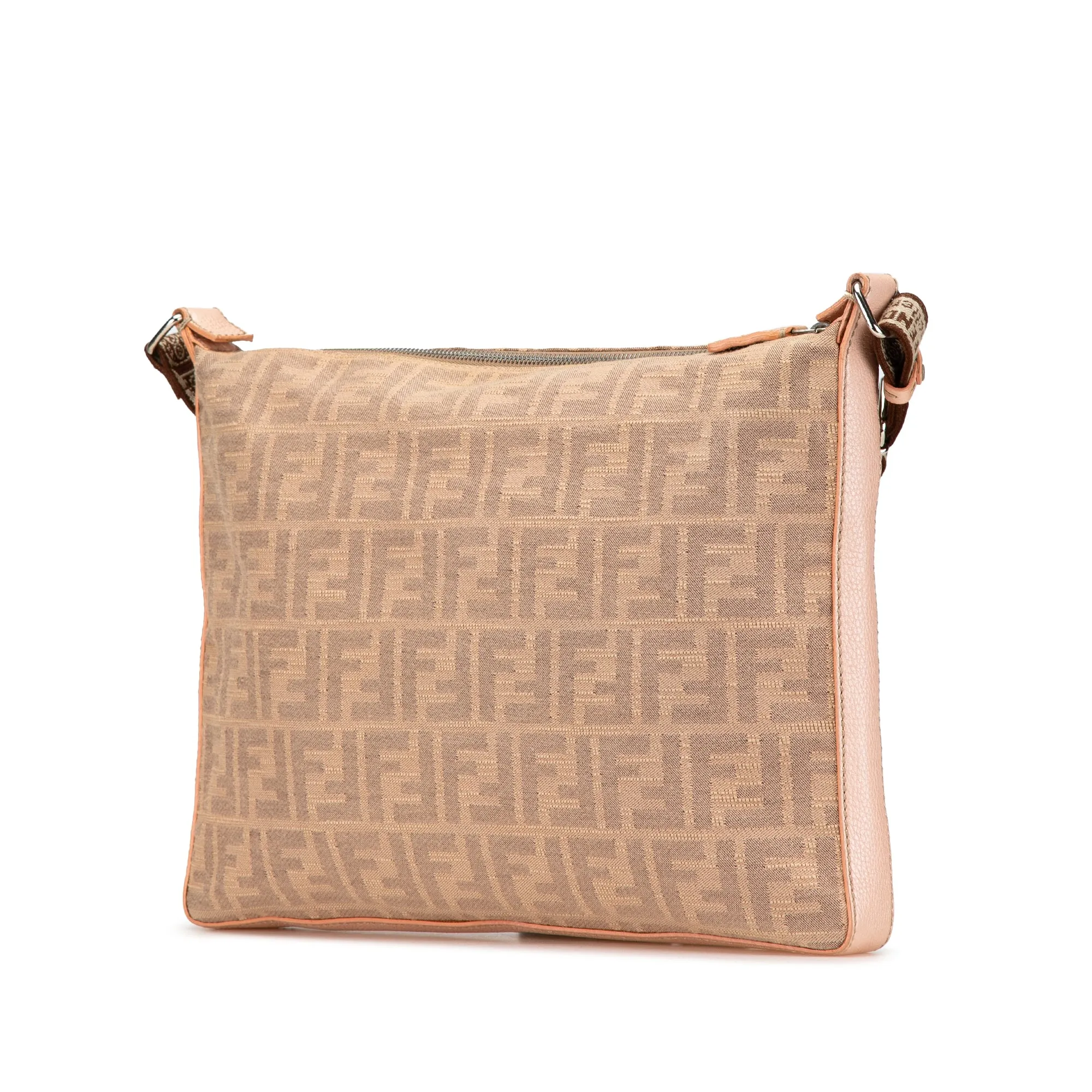 Tan Fendi Selleria Zucca Canvas Crossbody