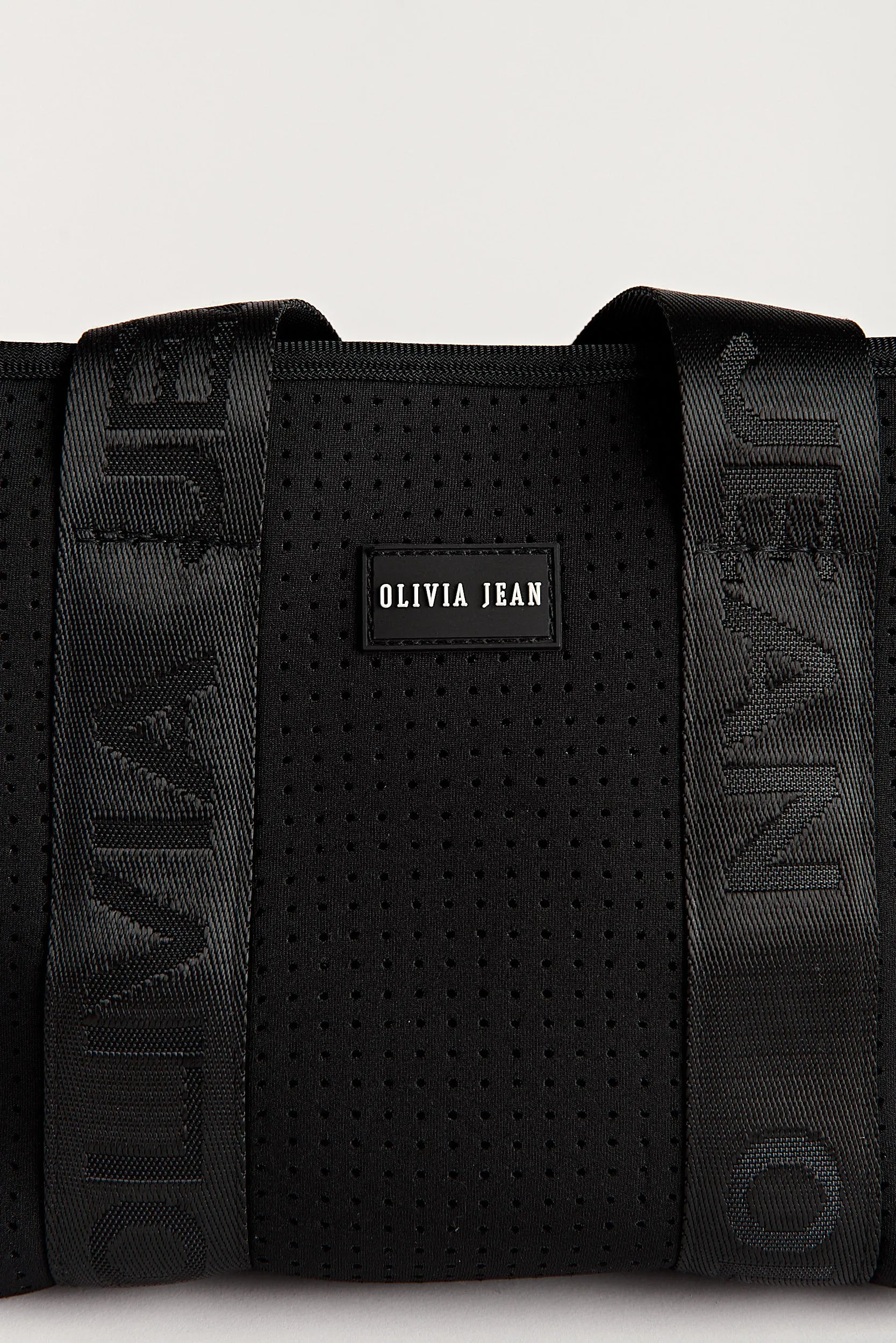 Tash (Black) Neoprene Crossbody Bag- With Zip Closure