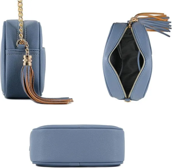 TASSEL SMALL CROSSBODY CAMERA BAG