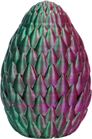 TBOLINE 3D Printed Dragon with Wings,Crystal Dragon Eggs with Flying Dragon Inside,Sensory Articulated Dragon in Egg Fidget Toy,Dragons Figure Toys (Green Purple)