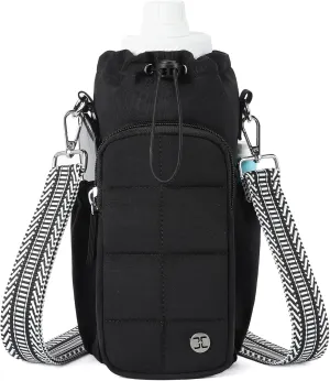 Telena Water Bottle Holder with Strap 40 oz Crossbody Water Bottle Bags for Women Men Walking, Running