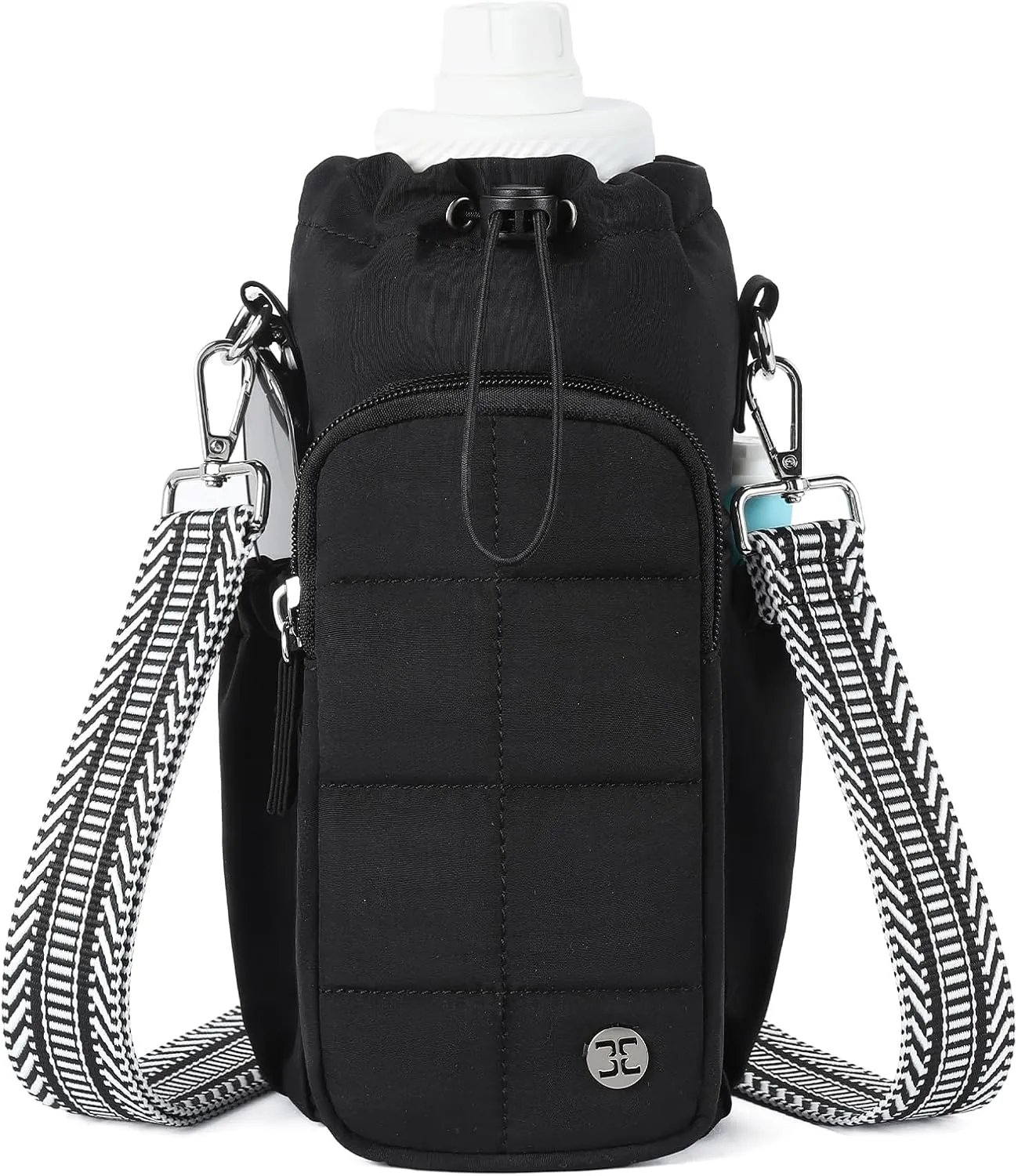 Telena Water Bottle Holder with Strap 40 oz Crossbody Water Bottle Bags for Women Men Walking, Running