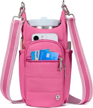 Telena Water Bottle Holder with Strap Crossbody Bags for Women for Walking, Hiking, Cycling