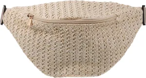 TENDYCOCO Waist Bag Women Imitation Straw Woven Crossbody Chest Pouch Fashionable Fanny Adjustable Strap