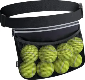 Tennis Ball Band Holder Pickleball Tennis Balls Pickleballs Holding Accessory for Women Skirt Men Waist Hip Bags Accessories Pouch Sack Pickle Ball Bag Carrier Gear Band Travel Pocket 8-Balls