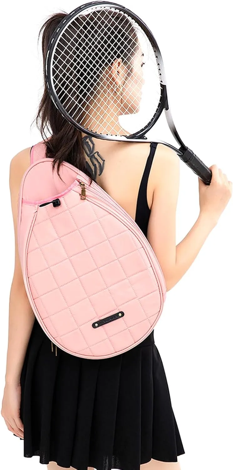 Tennis Racket Holder Shoulder Purse With Fashion Designs Chest Crossbody Bag Slings Bag For Outdoor Sports Enthusiasts