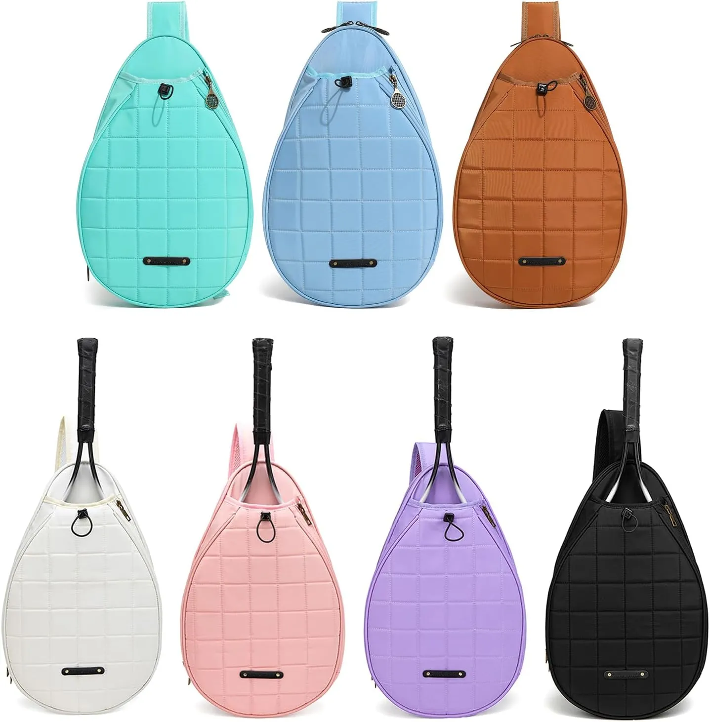Tennis Racket Holder Shoulder Purse With Fashion Designs Chest Crossbody Bag Slings Bag For Outdoor Sports Enthusiasts
