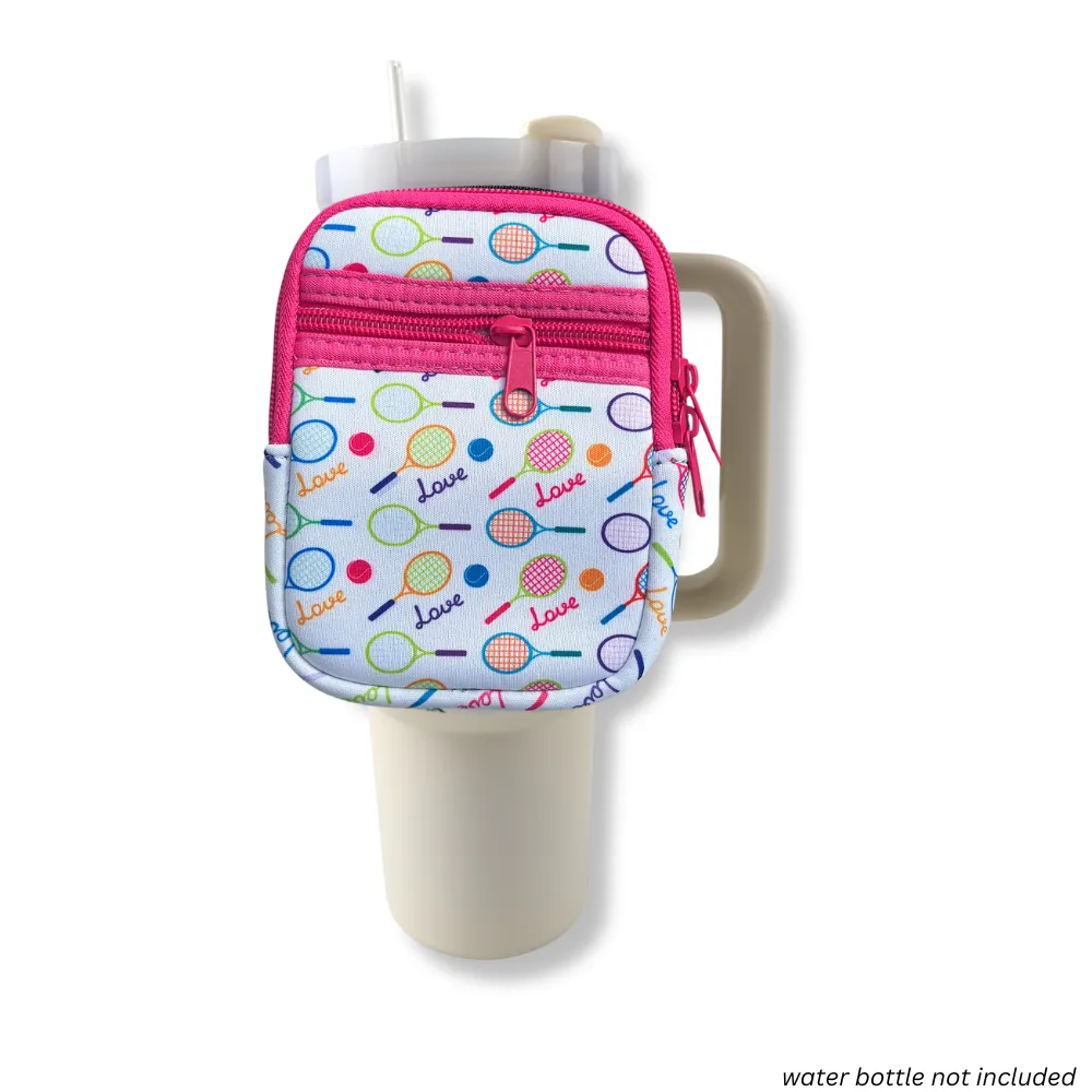Tennis Water Bottle Pouch -Pink