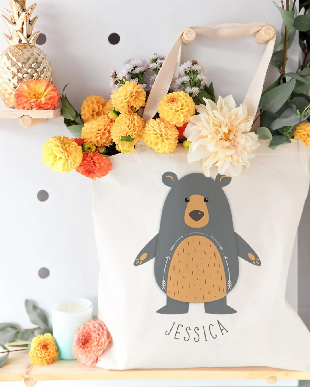 The Cotton & Canvas Co. Animal Tote and Handbag for Kids, Teens and Adults