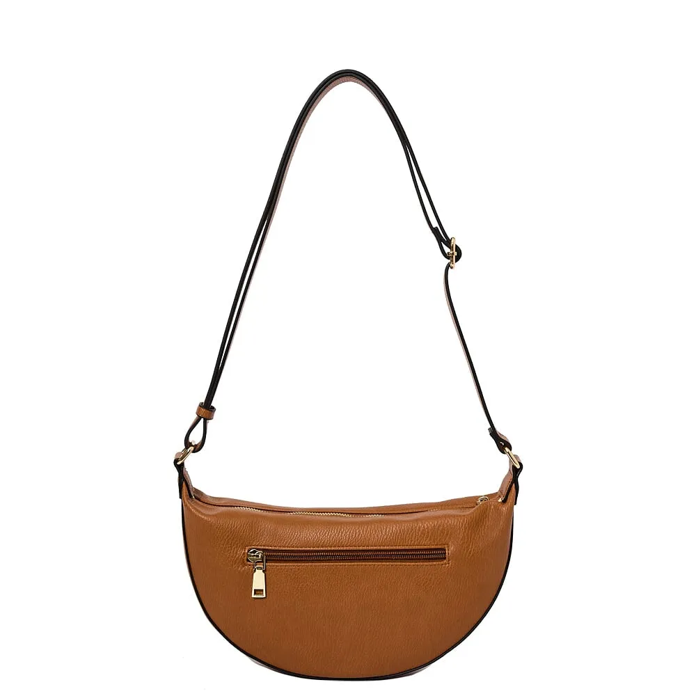 The Eclipse Crossbody Cognac