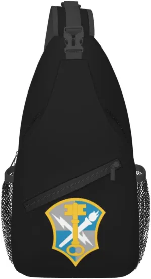 The Insignia of United States Army Intelligence and Security Command Crossbody Bags For Women Men Chest Backpack Gym Shoulder Bag Travel Outdoor Sports Casual Crossbody Bags